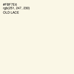 #FBF7E6 - Old Lace Color Image